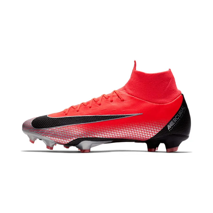 Nike Mercurial Superfly 6 Pro CR7 FG “Bright Crimson / Chrome / Dark Grey / Black” (AJ3550-600)
