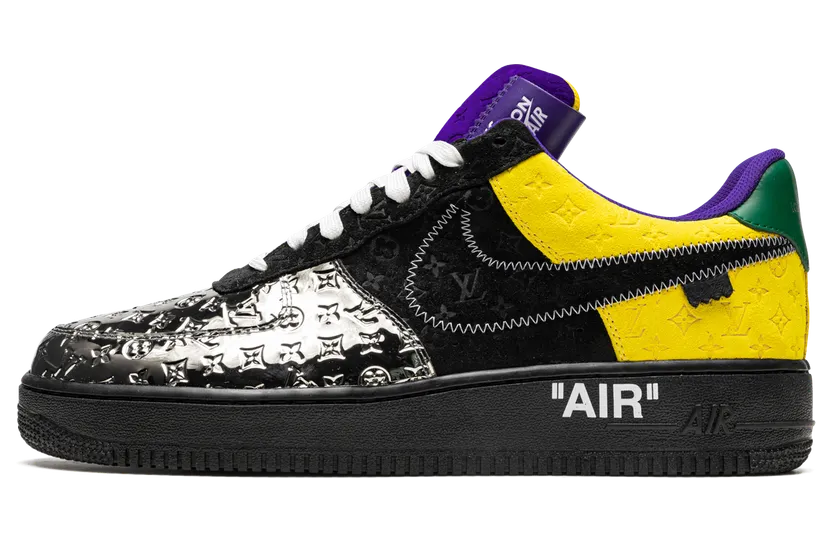 Nike Louis Vuitton Air Force 1 Low “Virgil Abloh – Purple Dusk/Metallic Silver” (1A9VCC)