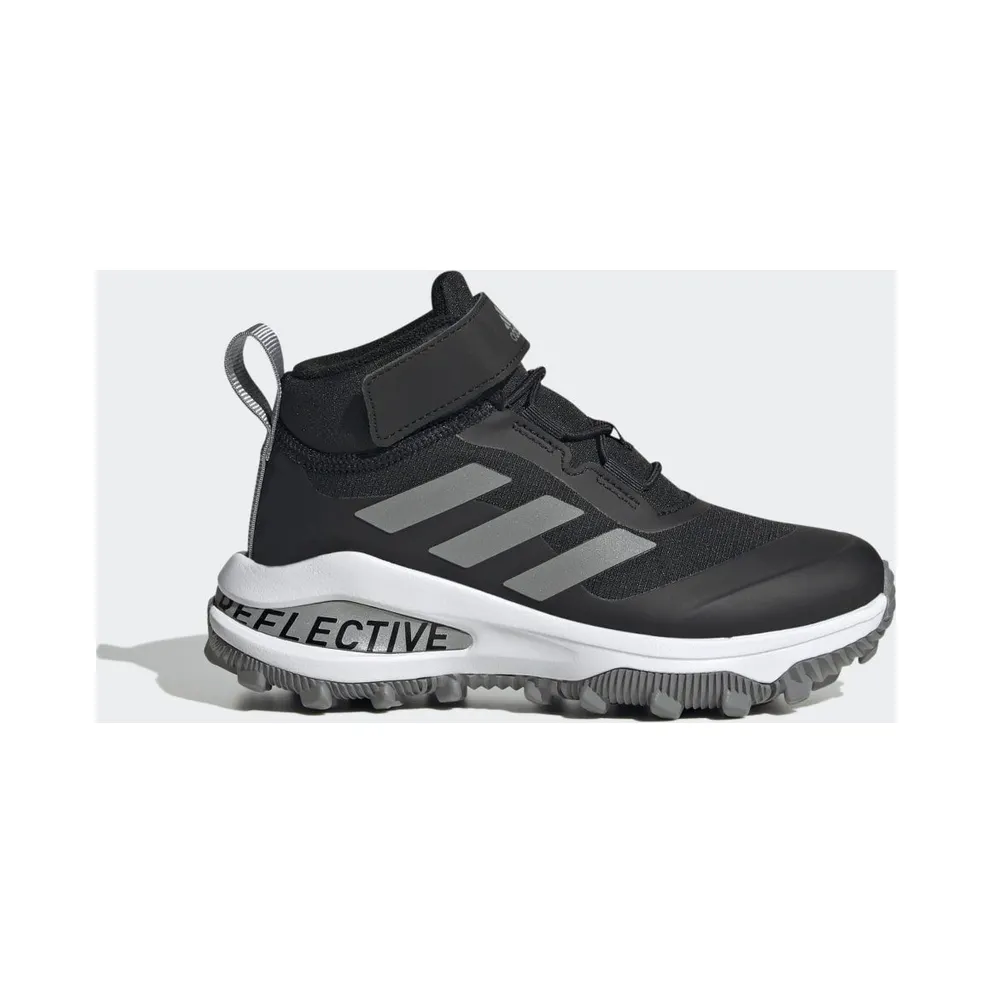 adidas Fortarun All Terrain Cloudfoam Sport Elastic Lace and Top Strap Laufschuh Core Black / Silver Metallic / Cloud White (GZ1804)