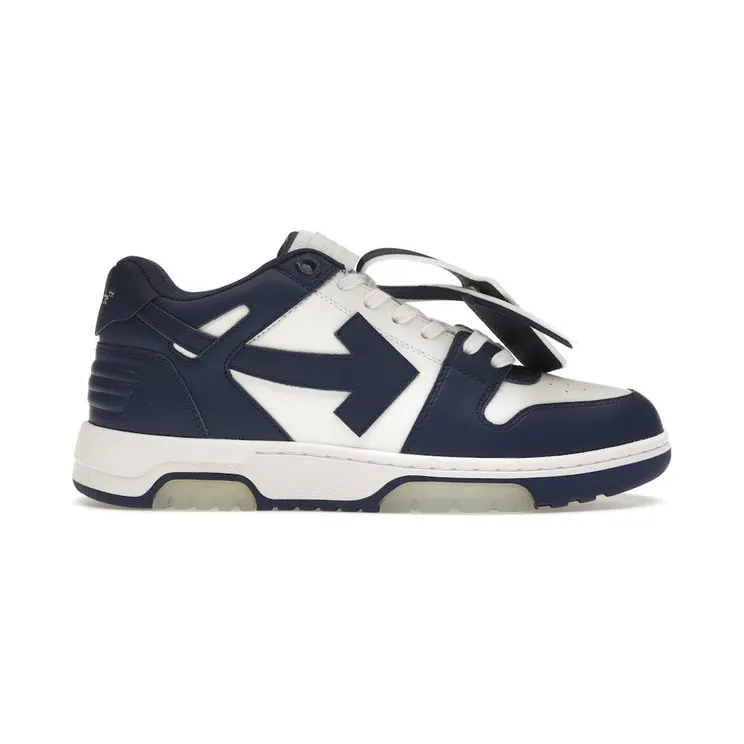 OFF-WHITE Out Of Office OOO Low Tops White Royal Blue (OMIA189C99LEA0070142)