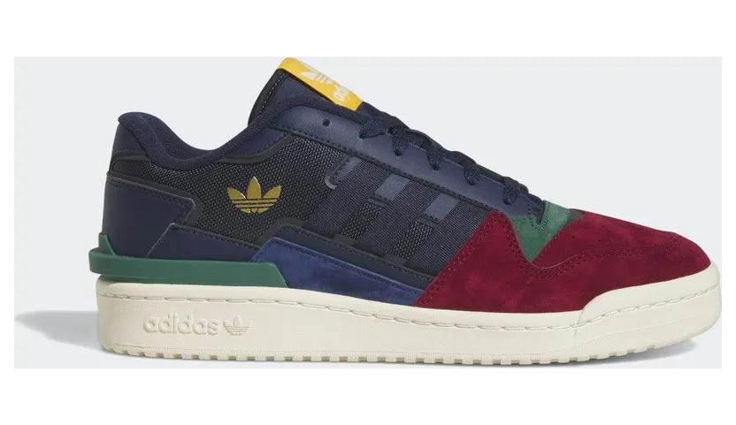 adidas Forum Exhibit Low 2.0 Team Coll Burgundy 2 / Collegiate Navy / Collegiate Green (HQ7116)