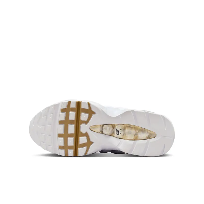 Nike Air Max 95 GS “White Metallic GolD” (II4130-102)