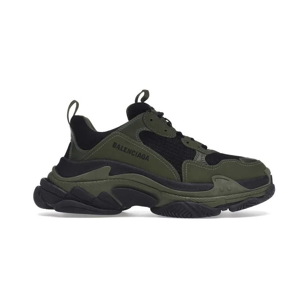 Balenciaga Triple S Dark Green Black (536737W2CA11033)