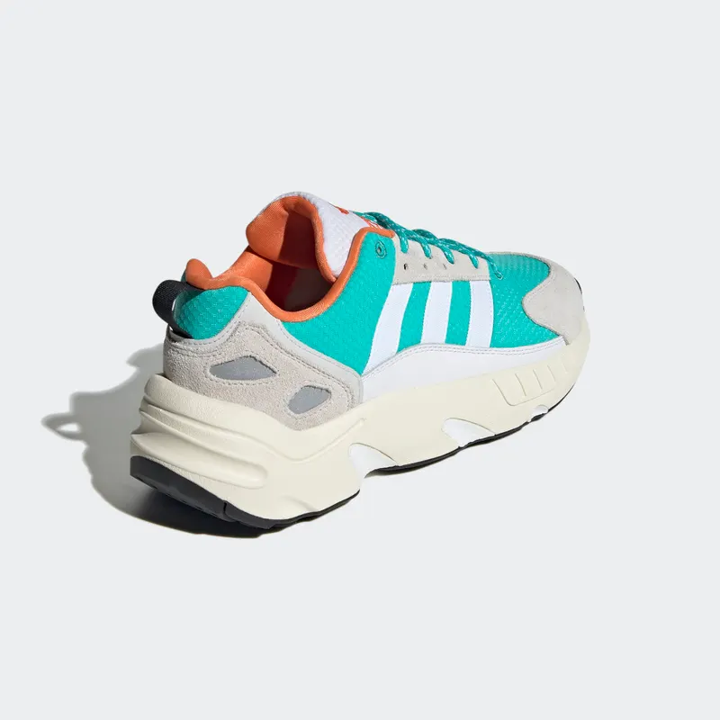 Adidas ZX 22 BOOST Cloud White / Semi Mint Rush / Semi Solar Orange (GY6693)