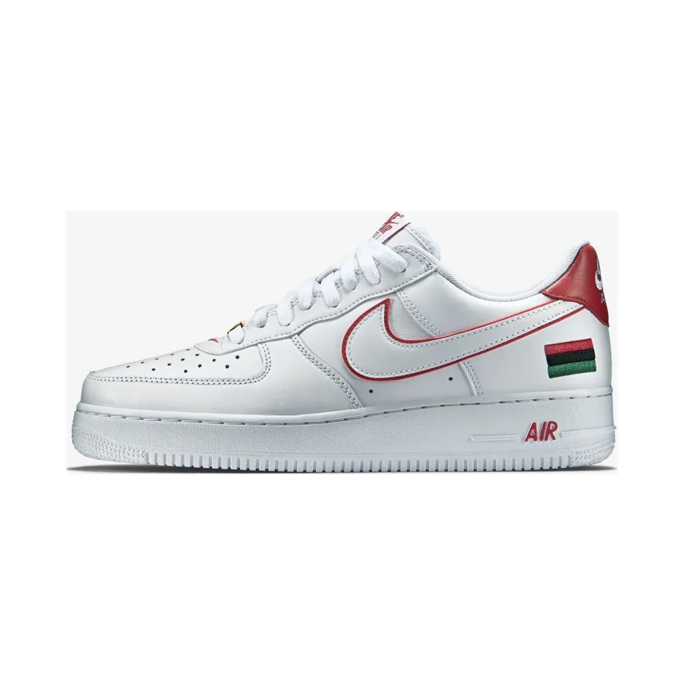 Nike Air Force 1 Low BHM (2015) White/University Red/White (739389-100)