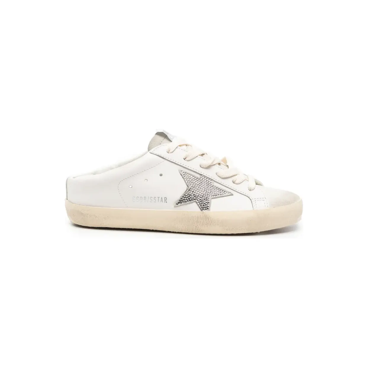 Golden Goose Superstar mit Kristallen Nude (GWF00110F008871)