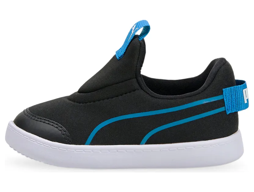 Puma Courtflex v2 Slip-On baby’s Zwart/Blauw (374859-05)