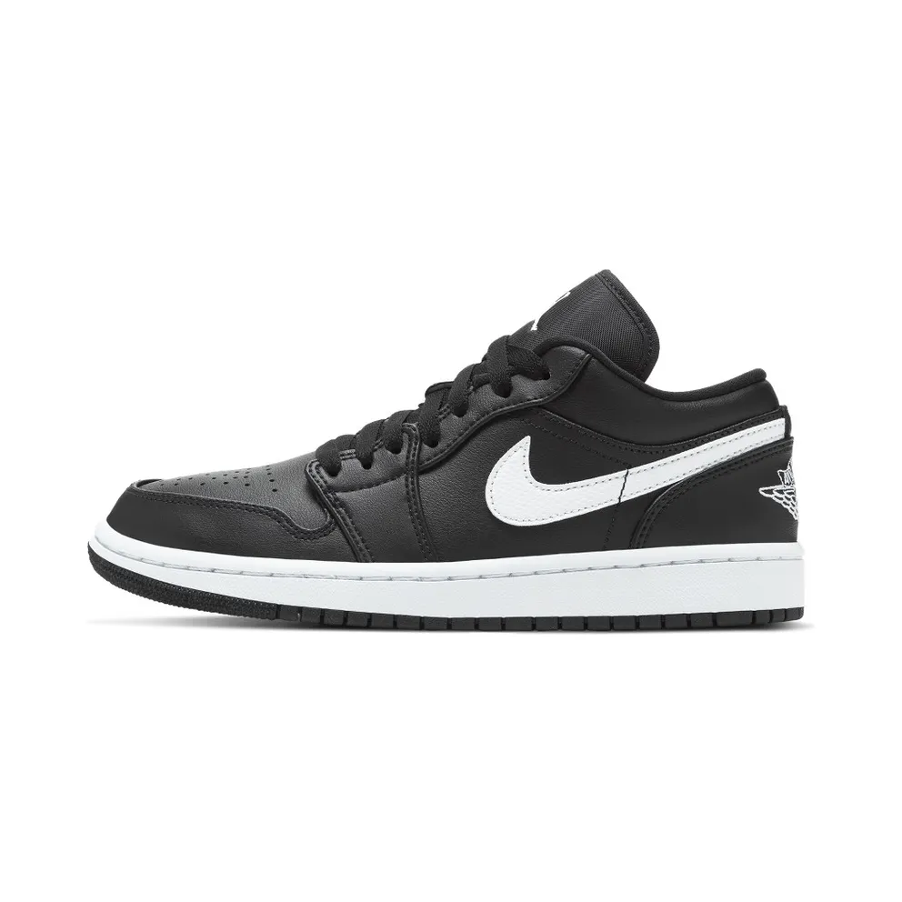 Air Jordan Womens Nike AJ I 1 Low Black White (2020) (AO9944-001)