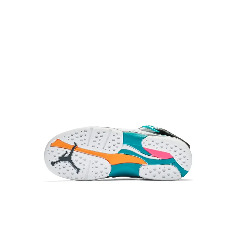 Jordan 8 Retro South Beach (PS) White/White-Turbo Green-Neutral Grey (305369-113)