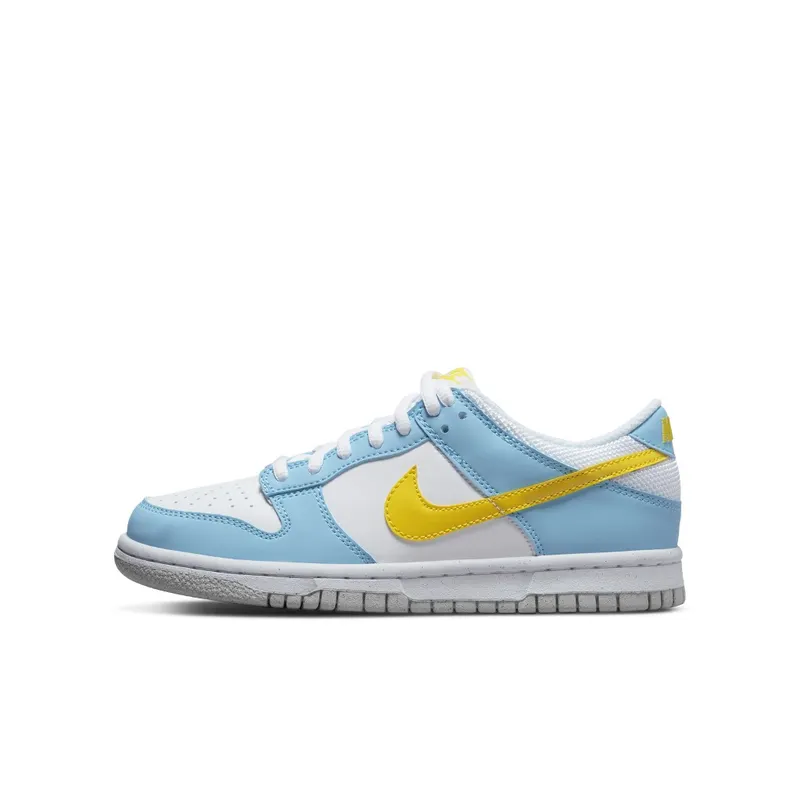 Nike Dunk Low Next Nature Home Simpson (GS) – “Blue Chill / Yellow / Strike-white” (DX3382-400)