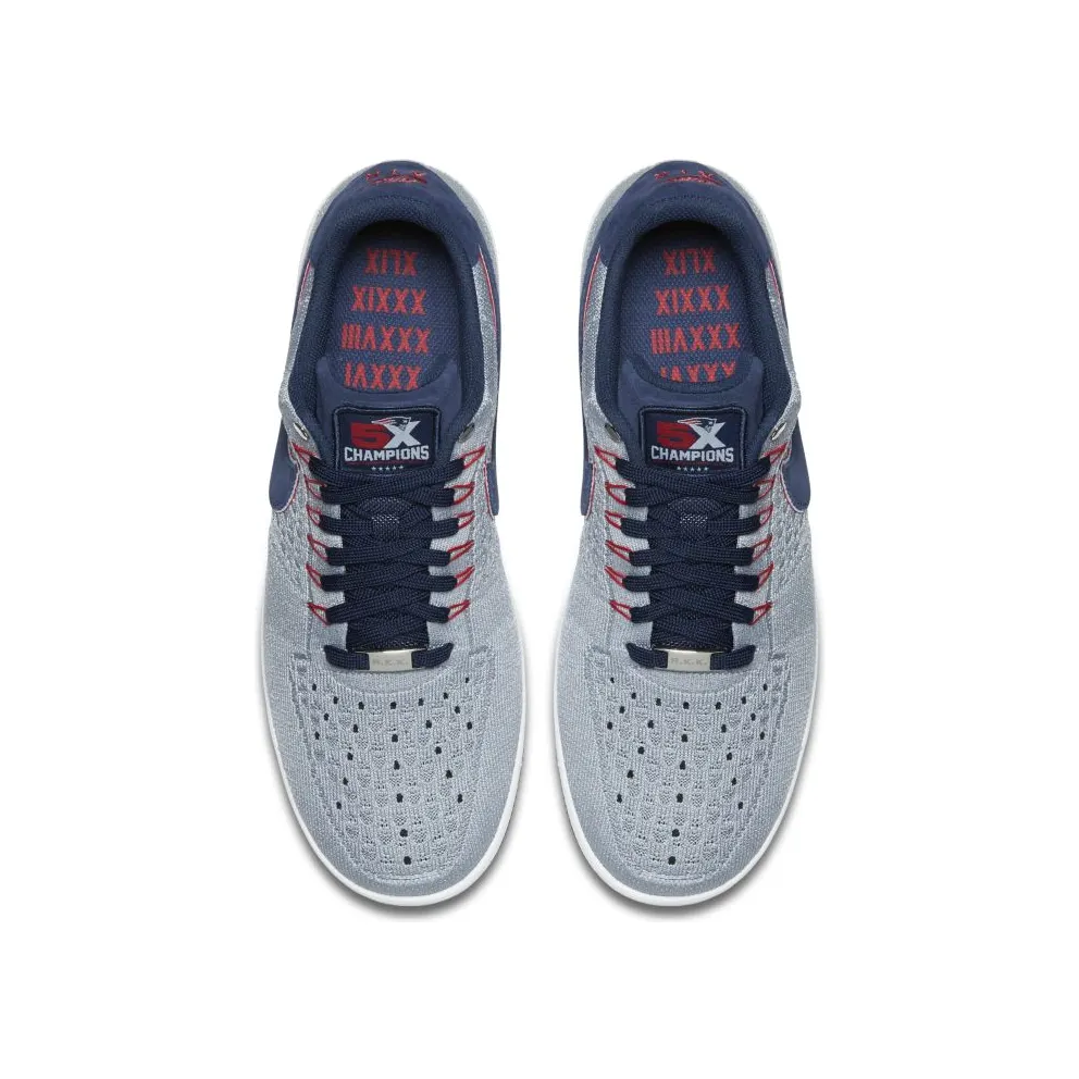 Nike Air Force 1 Low Ultra Robert Kraft Patriots Wolf Grey/University Red-White-College Blue (AH8425-001)
