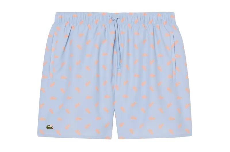 Lacoste – Badehose mit Kroko-Print – Shorts-Badehose (MH1851-00-HBA)