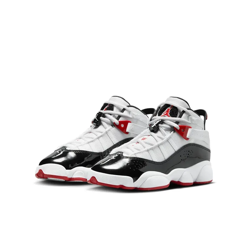 Jordan 6 Rings GS “White Varsity Red Black” (323419-164)