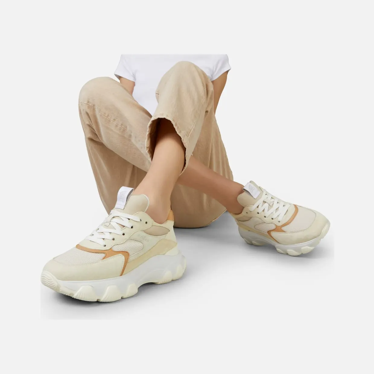 Hogan Hyperactive Ivory Brown Pink (HXW5400DG60QZC0MR5) (5)