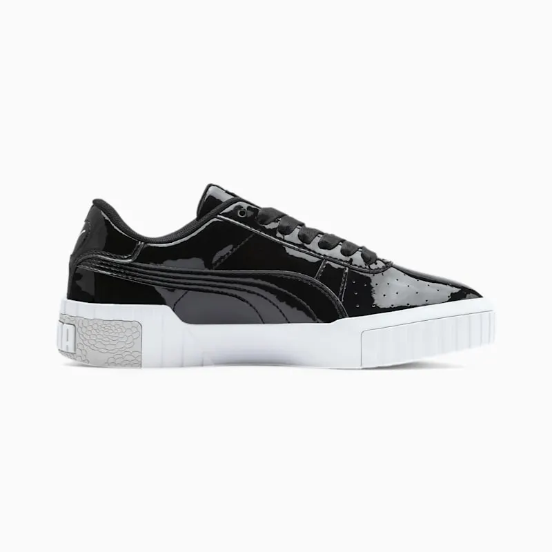Puma Cali Patent jeugdsportschoenen White/Black (370139-02)