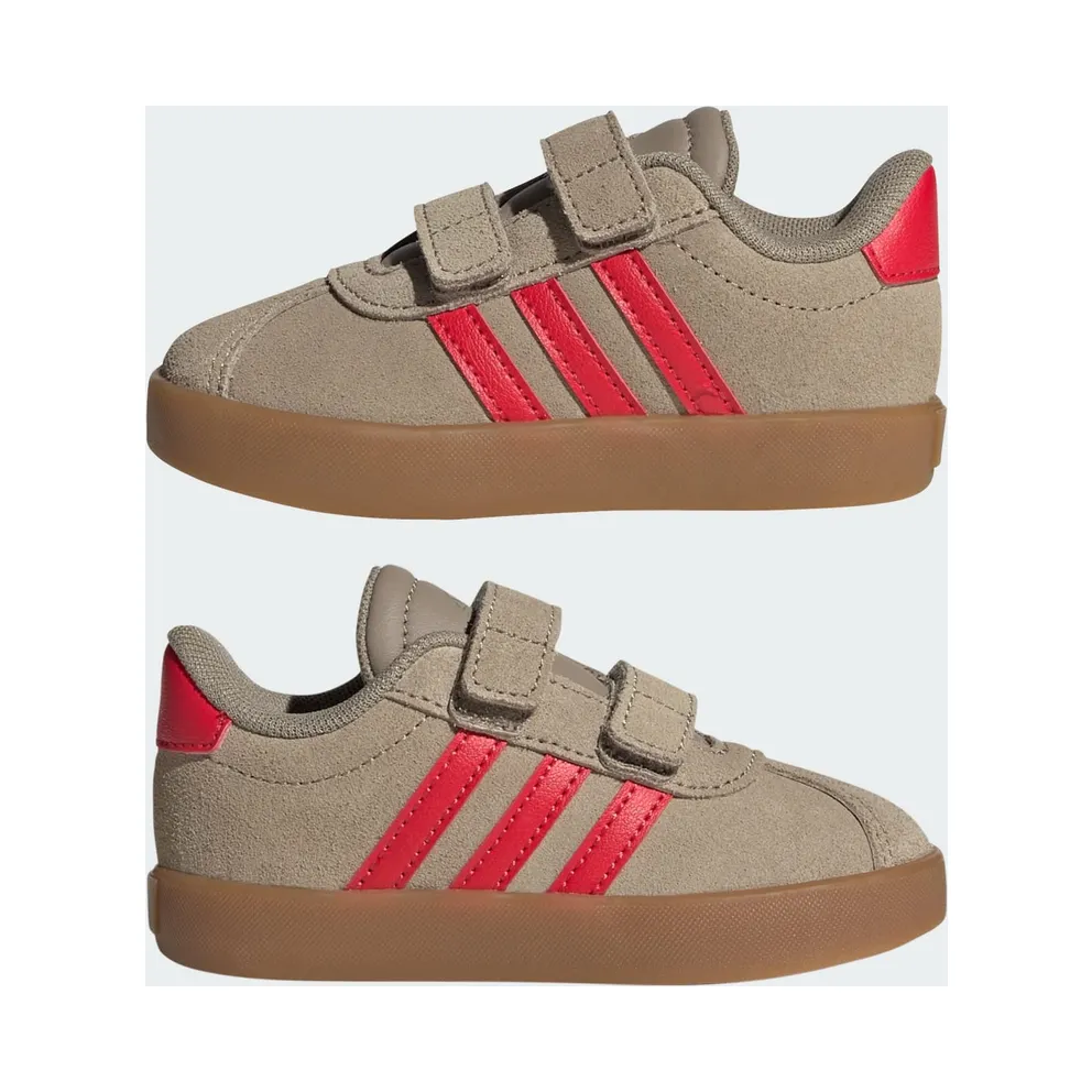 Adidas VL Court 3.0 Blanch Cargo / Pure Ruby / Gold Metallic (IH3968)
