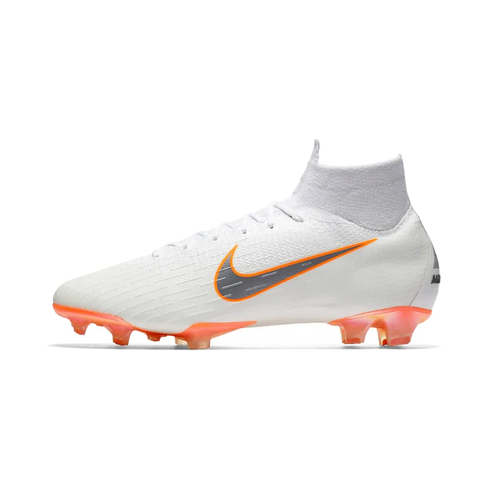 Nike Mercurial Superfly 6 Elite FG White Total Orange (AH7365-107)