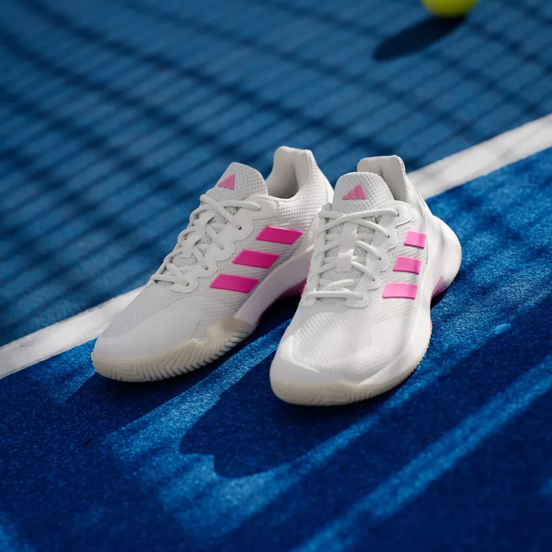 Adidas Gamecourt 2.0 Tennis Shoes Core White / Lucid Pink / Core Black (JP7723)