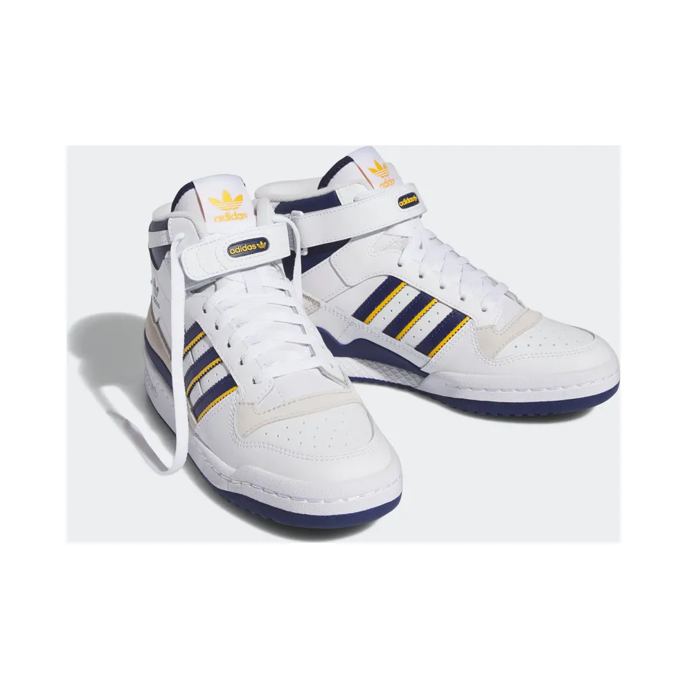 Adidas Forum Mid Cloud White / Dark Blue / Crew Yellow (IE7416)