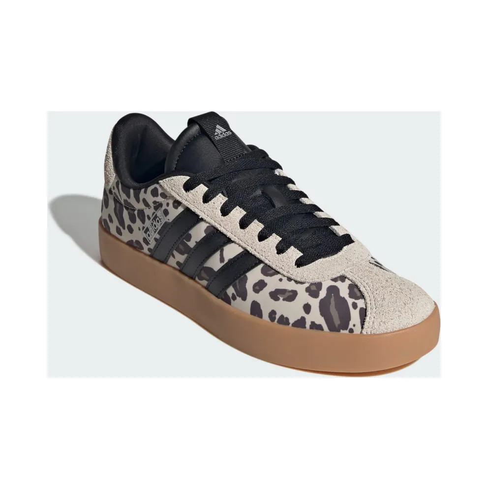Adidas VL COURT 3.0 Crystal Linen / Core Black / Khaki Six “Leopard” (KI2689)