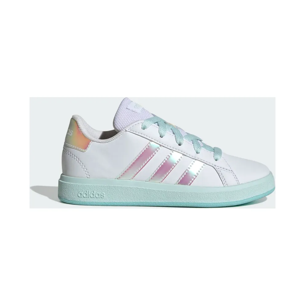 Adidas Grand Court 2.0 GS “Ftwr White / Flash Aqua” (JR6097)