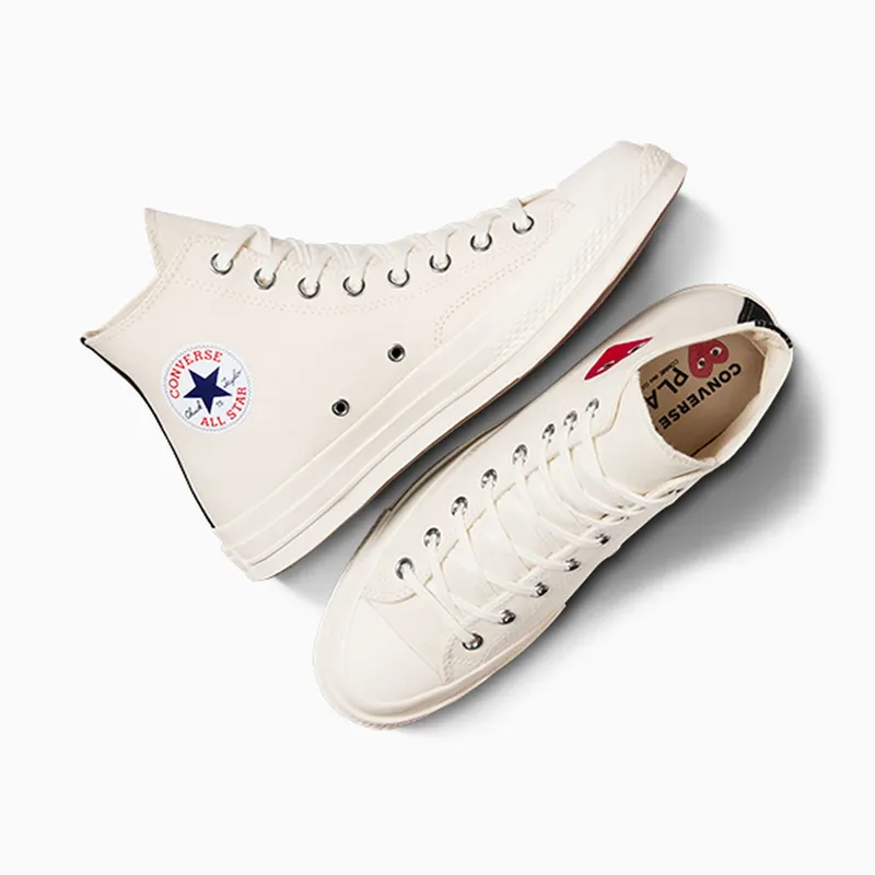 Converse PLAY Comme des Garçons Single Heart Chuck 70 Milk/Red/Black (A08800C)