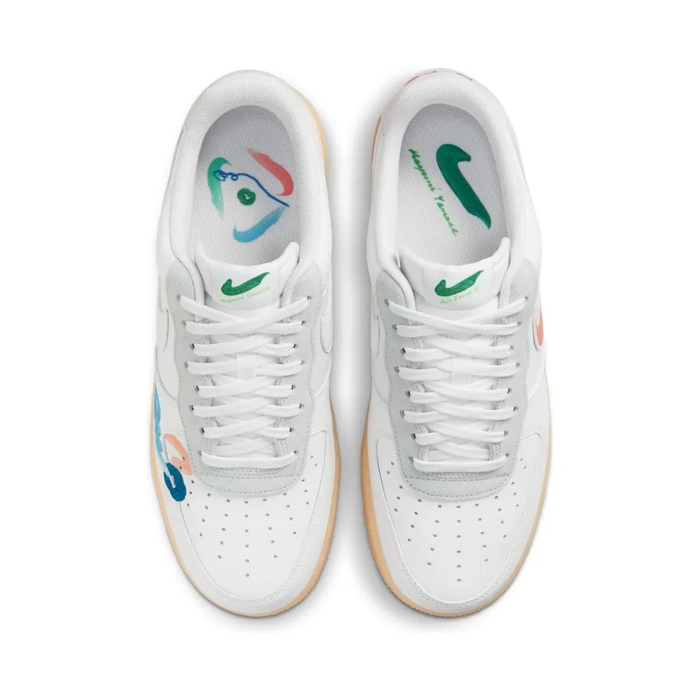 Nike x Mayumi Yamase Air Force 1 FlyLeather (2021) – “White / White / Light Gum” (DB3598-100)