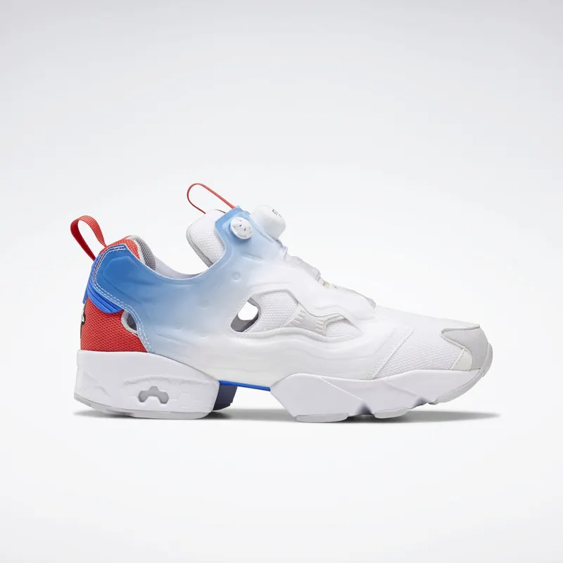Reebok Instapump Fury Fading Tri-Color White White/Humble Blue-Sterling Grey (Other Brands Other)