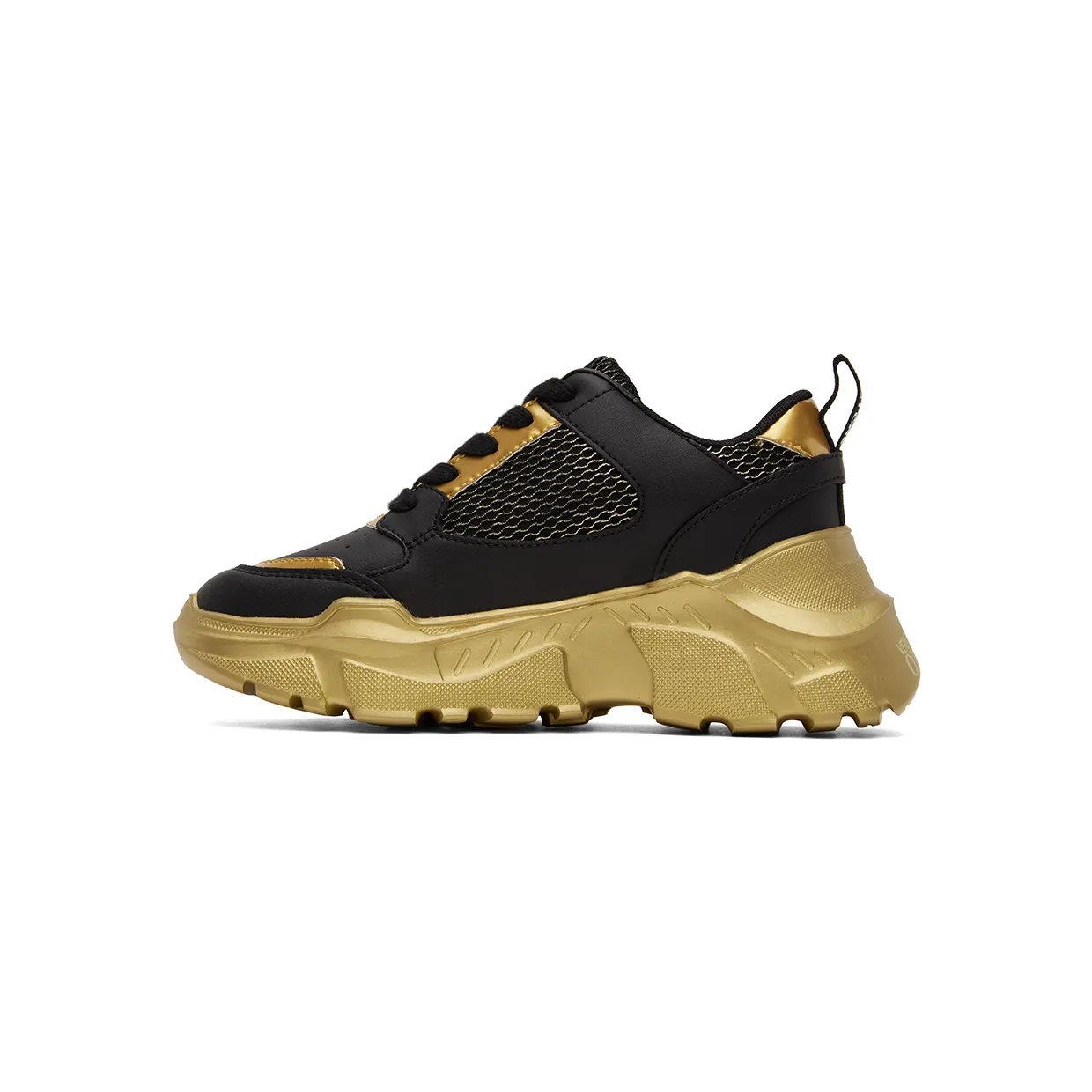 Versace Jeans Couture Black & Gold Speedtrack Sneakers (E73VA3SC2EZP134) (3)