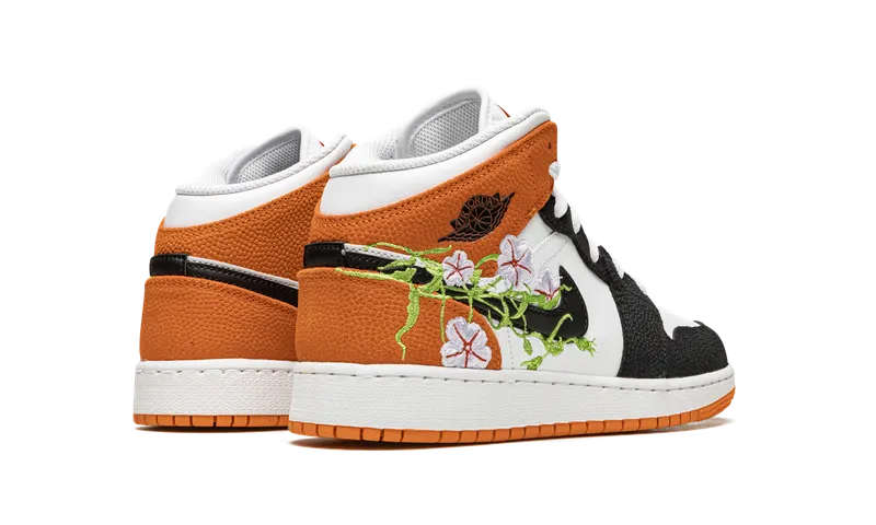 Air Jordan 1 Mid GS “Basketball Blossom” (DQ8390-100)