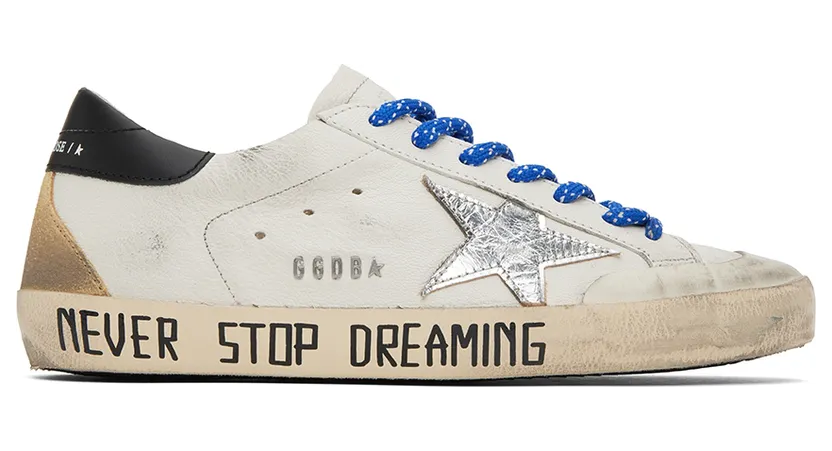 Golden Goose White Super-Star Penstar Classic Low-Top Sneakers (GMF00175.F002553.1090)