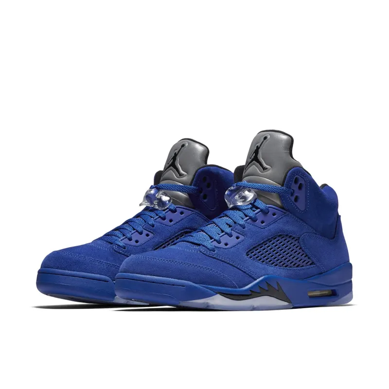 Jordan 5 Retro Blue Suede Game Royal/Black (136027-401)