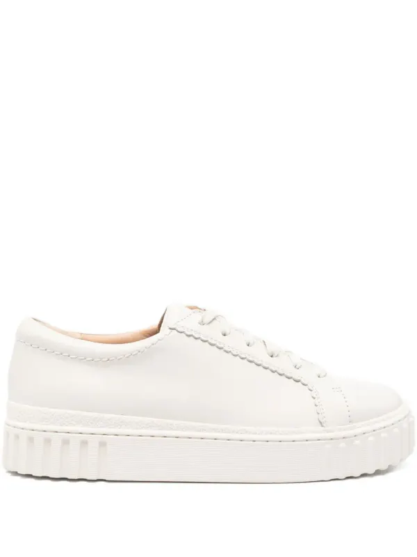 Clarks Mayhill sneakers with plateauzool – White (CL26177817)
