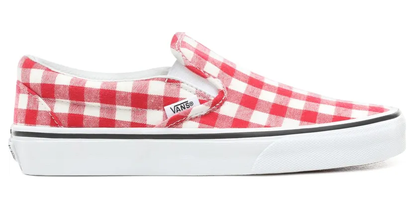 VANS Gingham Slip-on Schoenen (Rood)