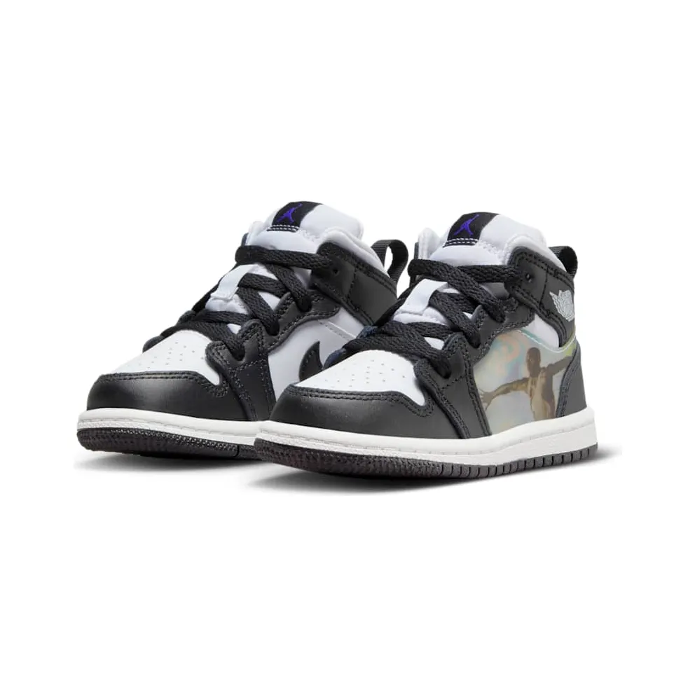 Jordan 1 Mid Baby/Toddler Black (DR9494-001)