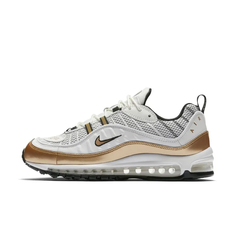 Nike Air Max 98 UK Prime Meridian (GMT Pack) Summit White Metallic Gold (AJ6302-100)