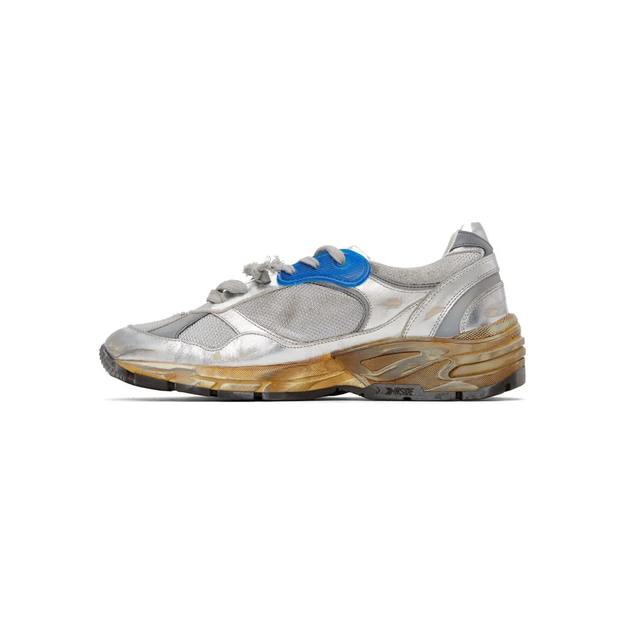 Golden Goose Dad-Star Silver White Blue Grey (GMF00199F00121170137) (3)