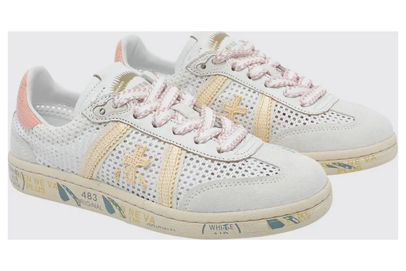 Premiata Bonnie in Micro-Perforated Suede White (BONNIED8039)