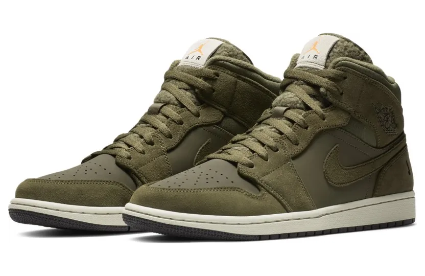Jordan 1 Mid Olive Canvas (2018)