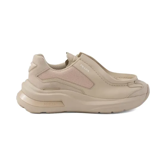 Prada Systeme leren sneakers – Beige (2EG4243C37)