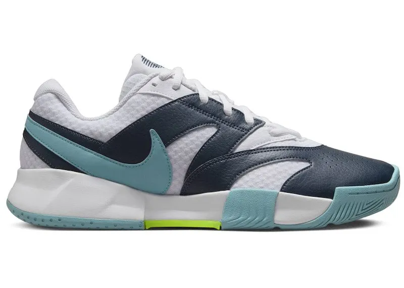 Nike Court Lite 4 White Armory Navy Denim Turquoise Volt (FD6574-101)