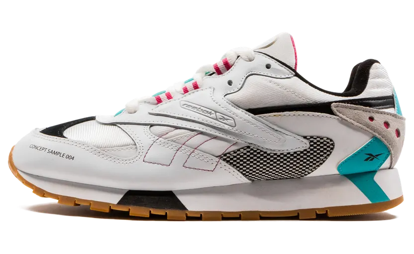 Reebok Classic Leather ATI 90s White White/Teal-Black-Grey-Pink (Other Brands Reebok)