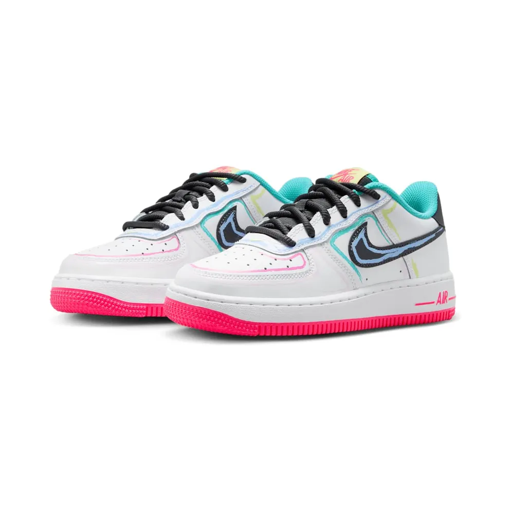 Nike Air Force 1 Low GS “White Hyper Pink Dusty Cactus” (IU3252-100)