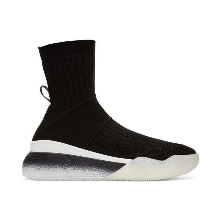 Stella McCartney Black Loop Sock Sneakers (531760 W1IW1)