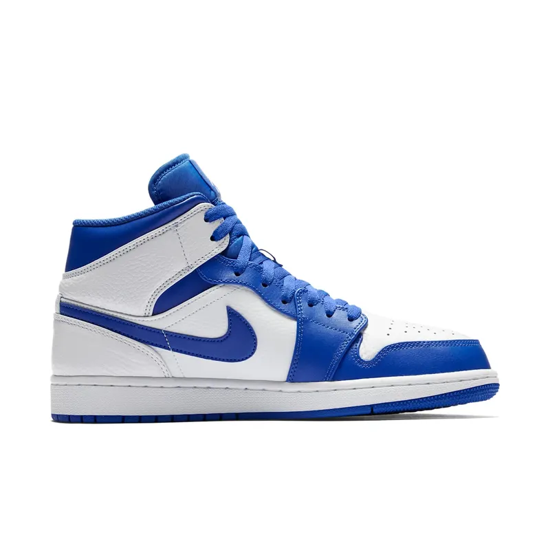 Jordan 1 Mid Hyper Royal White/Hyper Royal-White (554724-114)