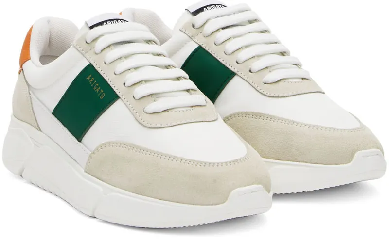 Axel Arigato SSENSE Exclusive White & Green Genesis Vintage (27566)