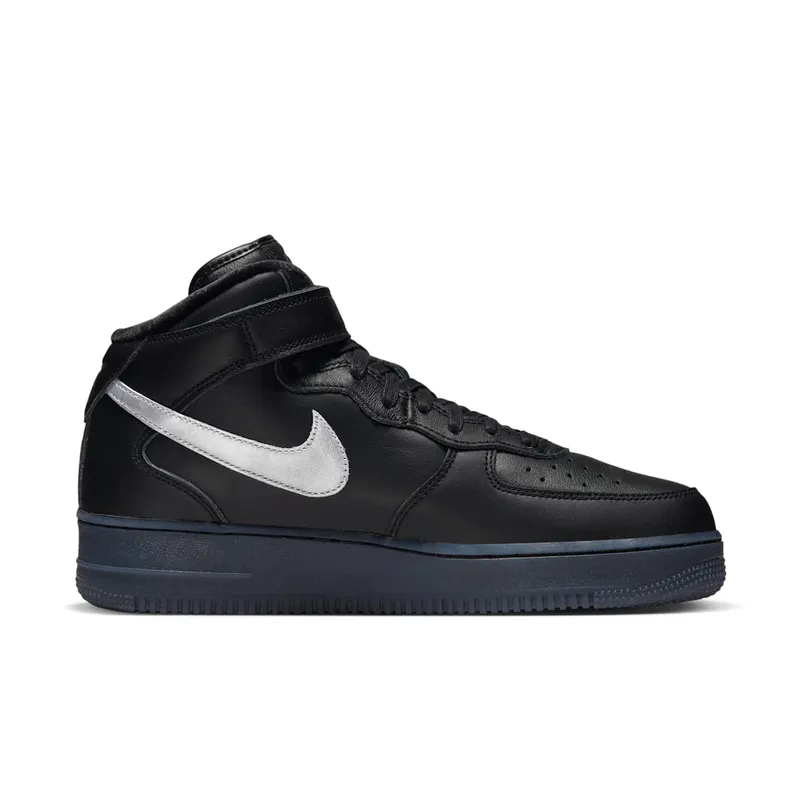 Nike Air Force 1 Mid “Black / Metallic Silver” (DX3061-001)