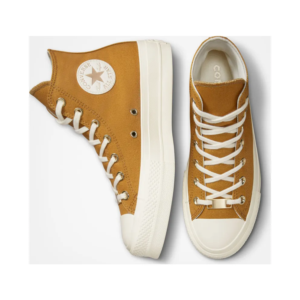Converse Chuck Taylor All Star Lift Platform Tonal Gold Burnt Honey/light Gold/egret