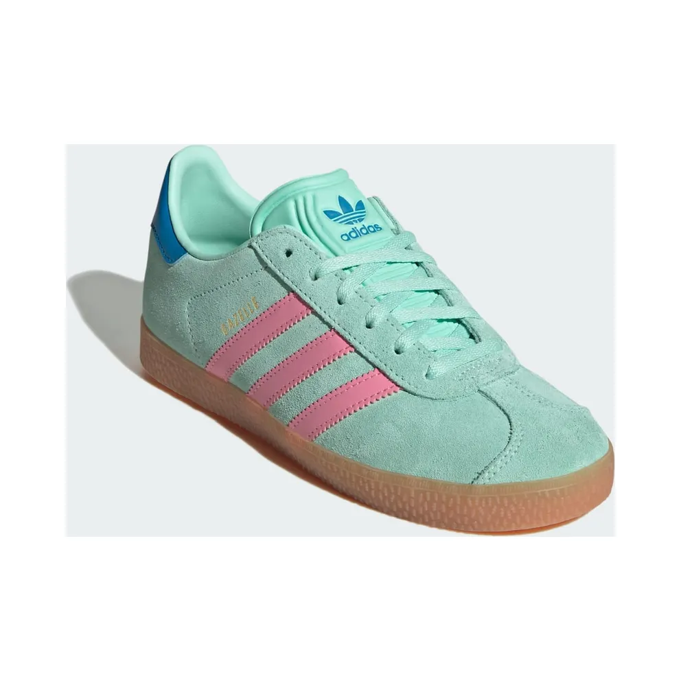 Adidas Gazelle Kids Clear Mint / Bliss Pink / Bright Blue (JP7125)