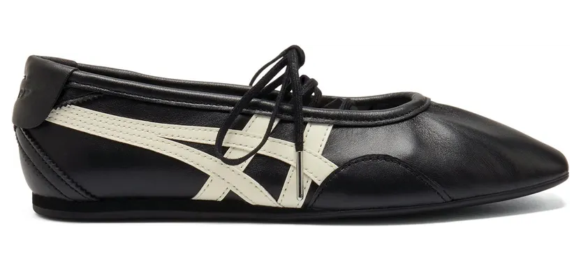 Onitsuka Tiger Womens Gymnarina “Black Cream” (1182A704-001)